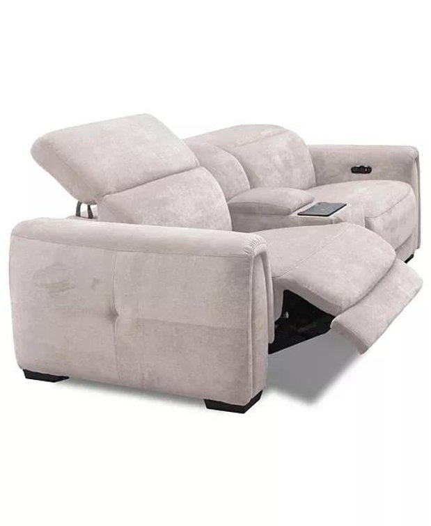 Macys Brownell 3pc Power Reclining Sectional Online Retail: $2897