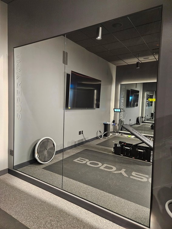 Back Lit Mirror, 98"x90"