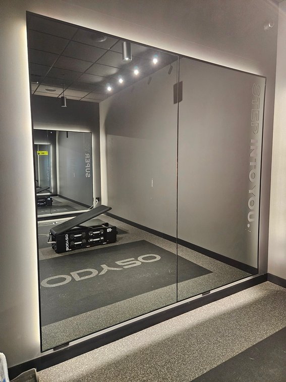 Back Lit Mirror, 98"x90"