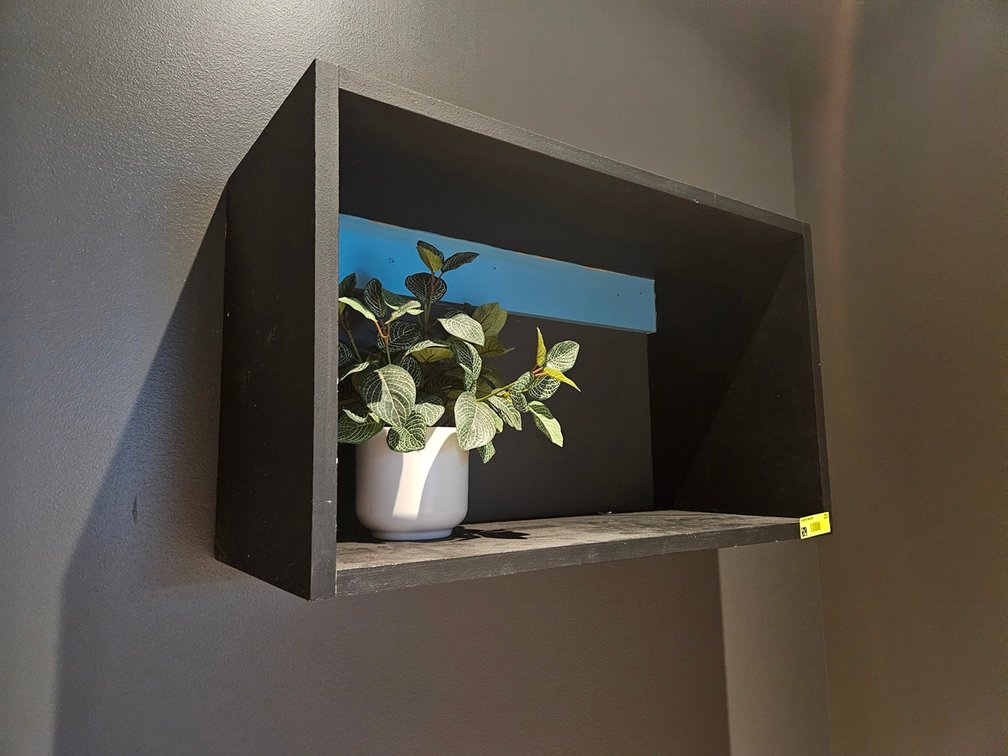Wood Wall Shelf, 27.5"x11.5"x16.5"