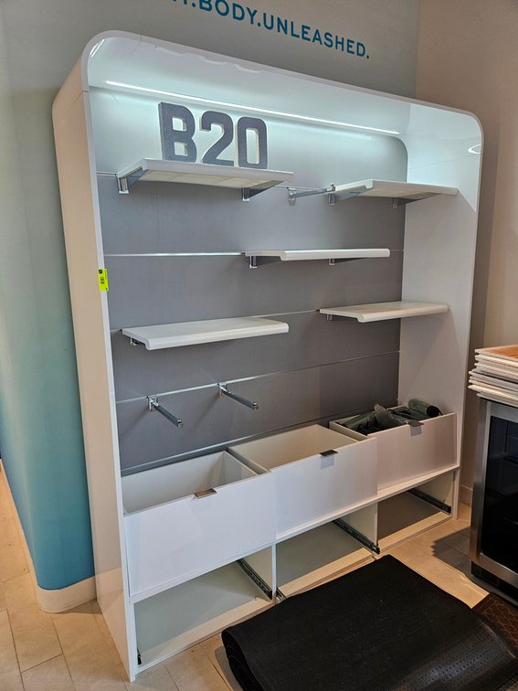 Lighted Cabinet, 74"x19"x84"