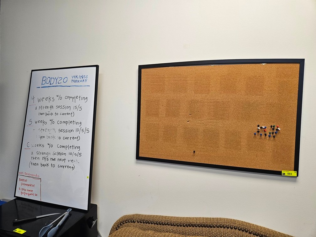4 Assorted, Dry Erase, Corkboard