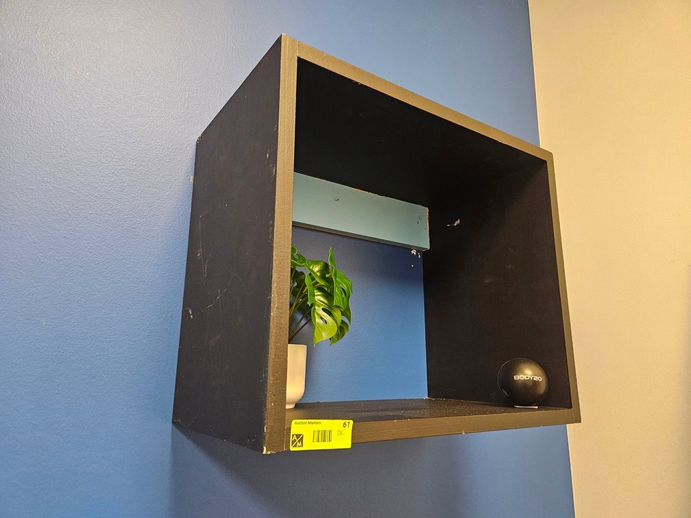 2 Wood Wall Shelves, 19.5"x11"x16.5"