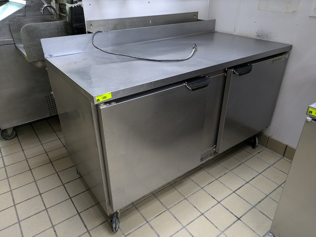 Beverage Air Undercounter Refrigerator on Wheels, Model WTR60A, 60"x29"x35"