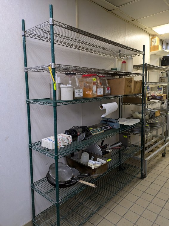 Wire 6 Tier Shelf, 72"x18"x86"