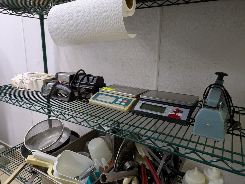 2 Scales, Knife Sharpener, Shrink Wrapper, More