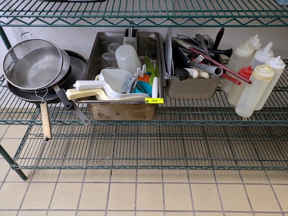 Assorted Kitchen Utensils, Pans