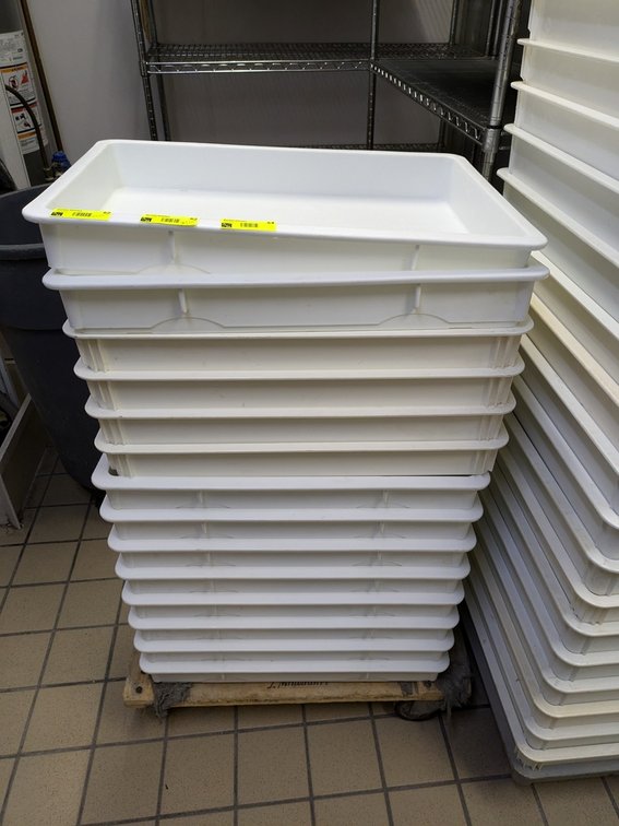 15 Poly Dough Trays 25"x18"
