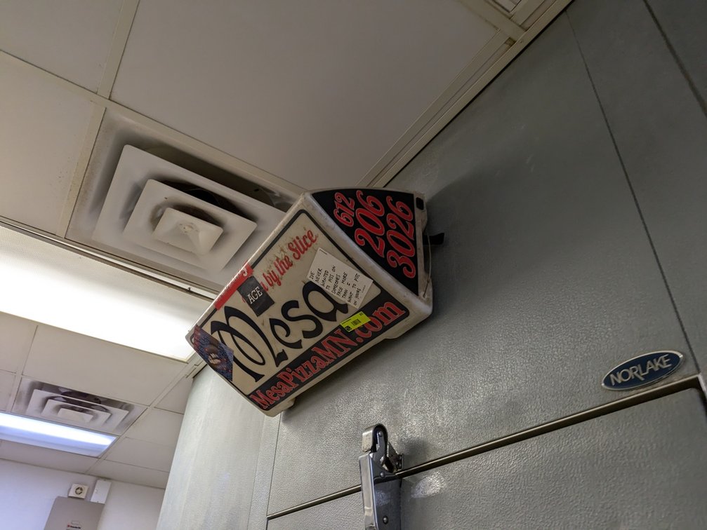 Mesa Pizza Car Top Delivery Sign