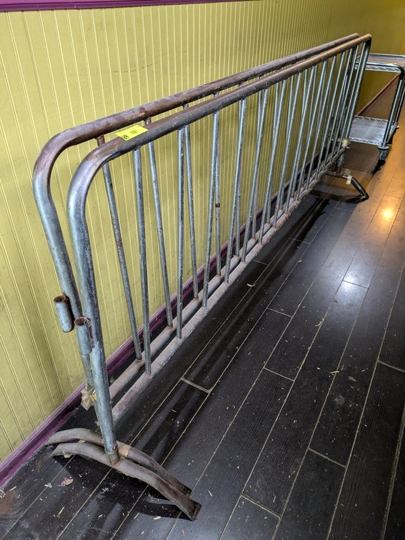 2 Metal Barriers/Bike Racks, 96"x40"