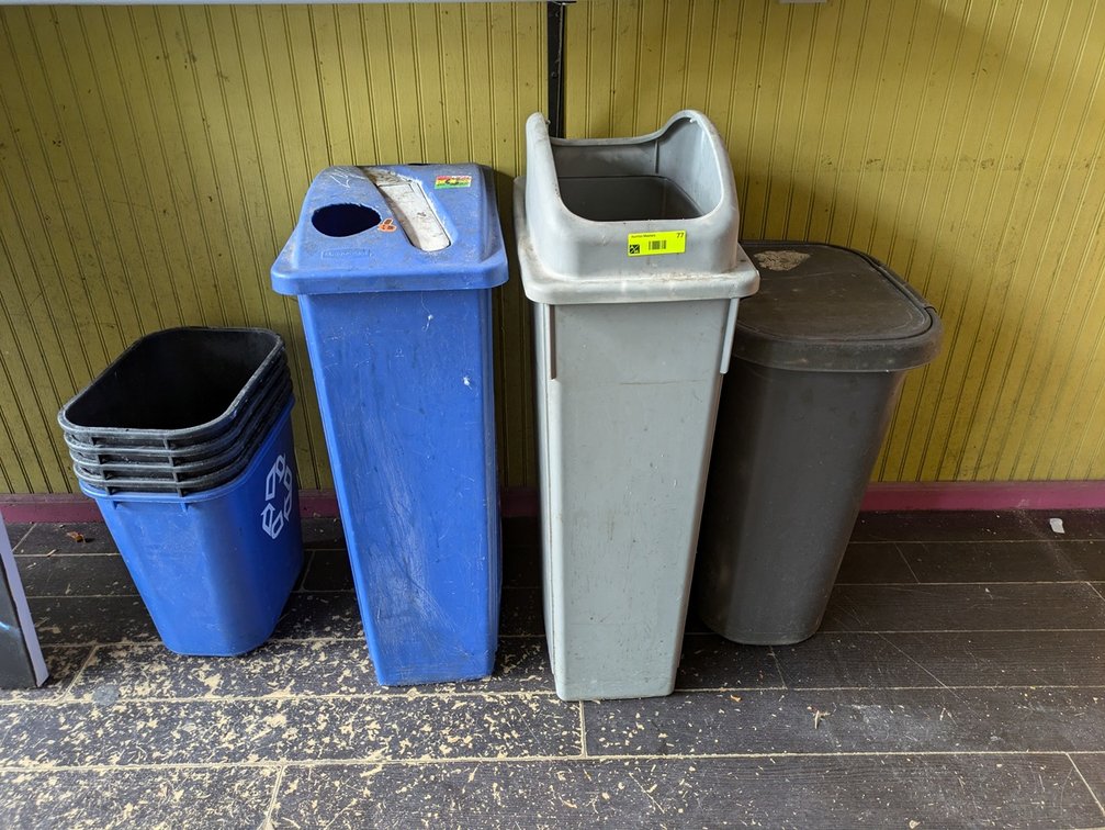 Assorted Trash Cans