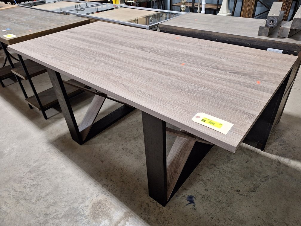 Wood Dining Table, 63"x31"x29.5"