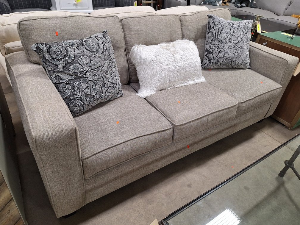 Fushion Furniture Fabric Sofa, 81"x36"x33"