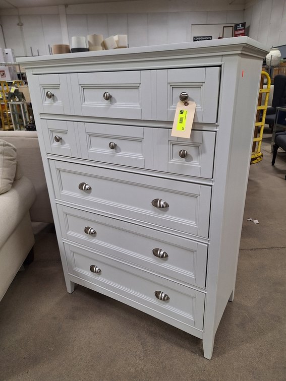 Walter of Wabash 5 Drawer Dresser, 36"x18"x52"
