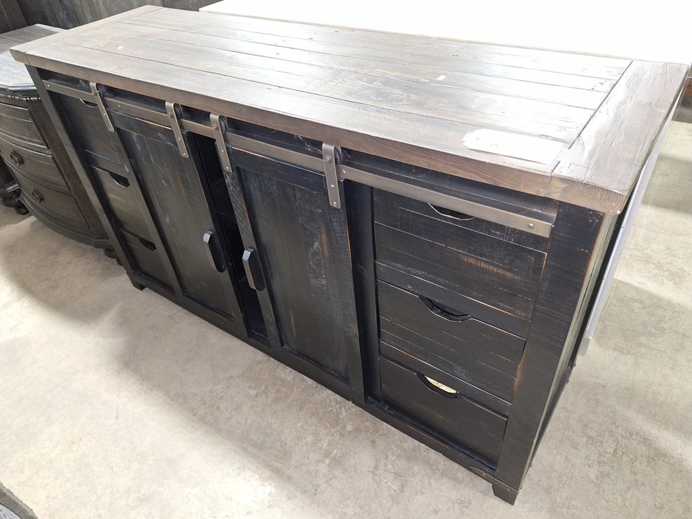 6 Drawer/2 Door Buffet Cabinet, 60"x18"x35"
