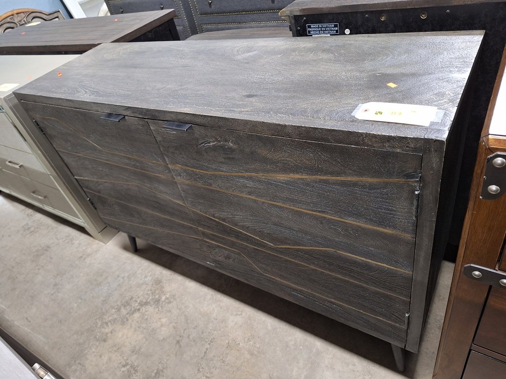 Riverside 2 Door/2 Shelf Media Cabinet, 54"x17"x36"