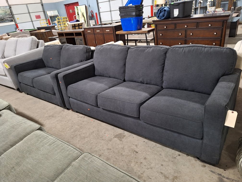 Polyester Sofa 82"x37"x31" and Love Seat 58"x37"x31"