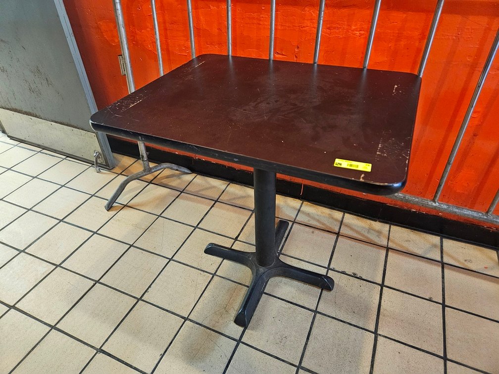 2 Wood Top Dining Table, 30"x24"