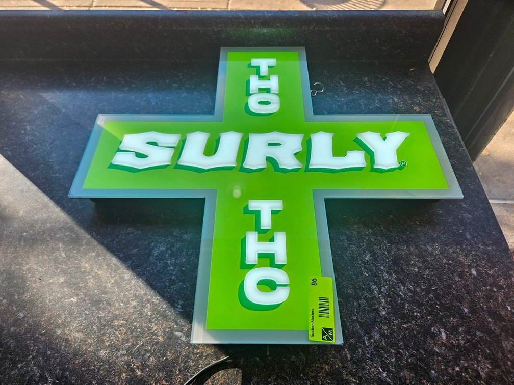 Lighted Surly THC Sign, 20"x20"