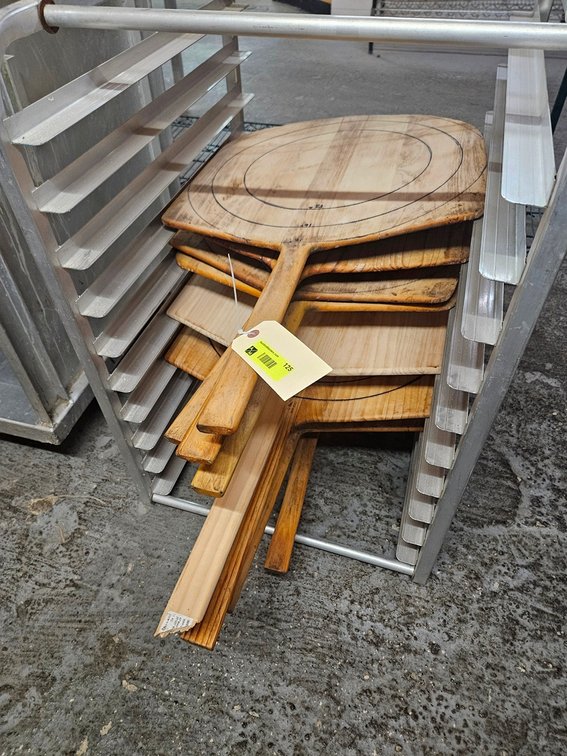 8 Wood Pizza Paddles