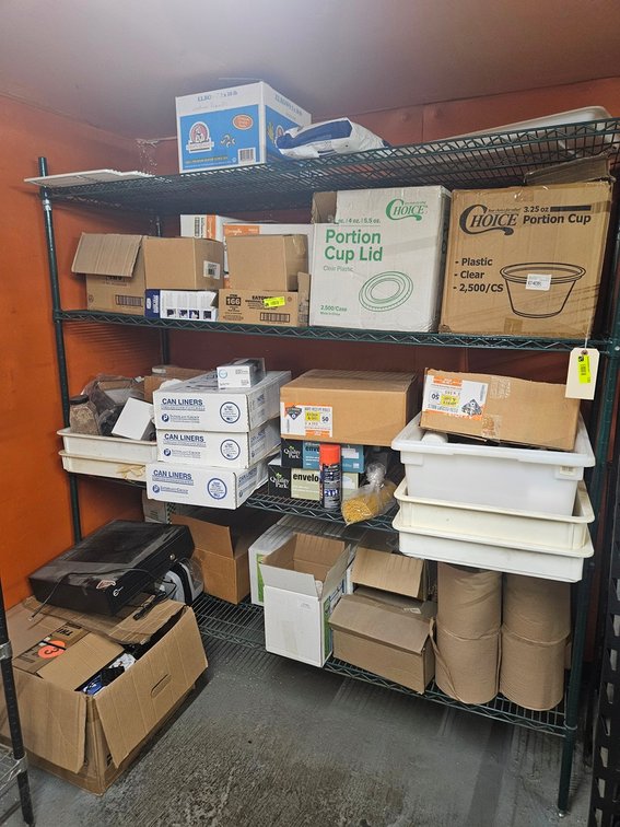 Wire 4 Tier Shelf, 72"x24"x76"