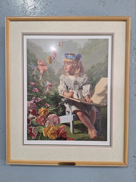 Bob Byerly "Naming the Flowers" Framed Picture, 638/950, 24"x29"