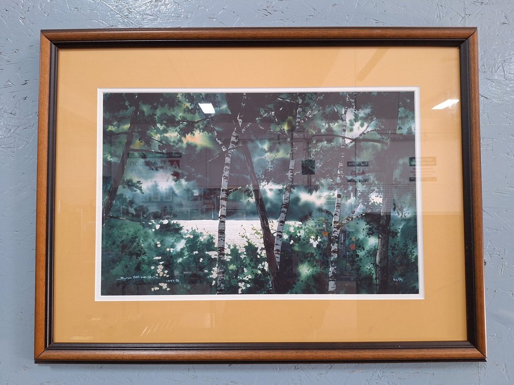 Byron Addison Wells 1997 Framed Picture, 52/75, 28"x21"