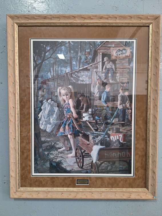Bob Byerly "The Clubhouse" Framed Picture, 1171/1500, 35"x43"