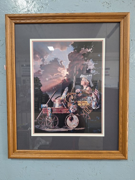 Bob Byerly Framed Picture, 21"x24"