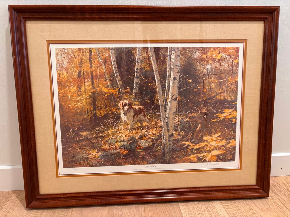 Robert K. Abbett "Old Road Cover" Framed Picture, 318/900, 35"x27"
