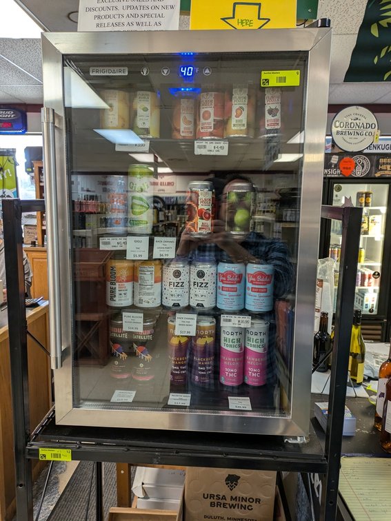 Frigidaire Glass Door Refrigerator, 20"x21"x31"