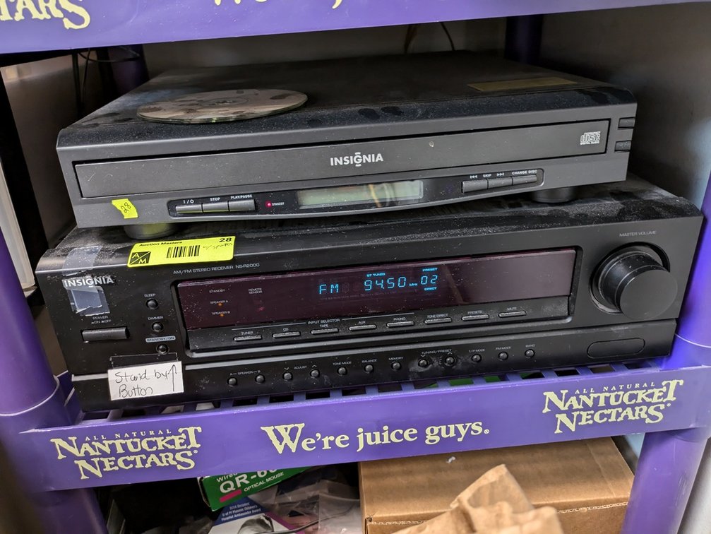 Insignia Stereo Receiver and CD Player
