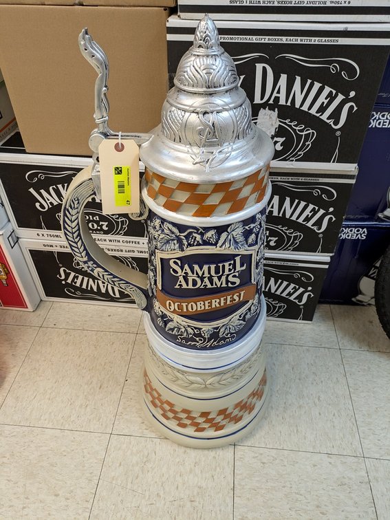 Sam Adam's Octoberfest Display Stein, 36"