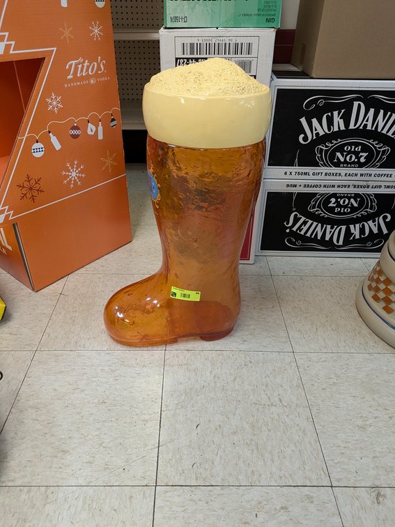 Schell's Oktoberfest Plastic Boot, 23"