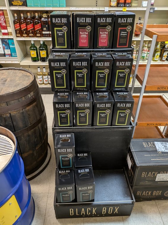 Black Box Wine Display Shelf, 23"x36"x44"