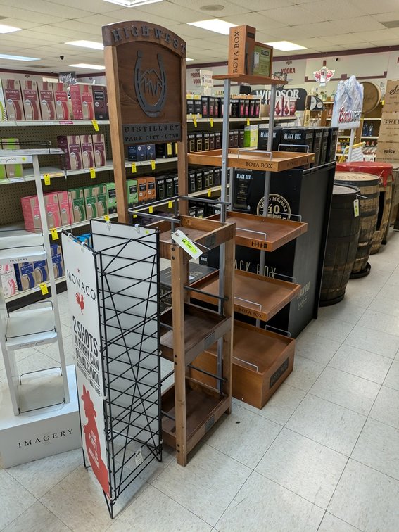 4 Wood/Metal Display Racks