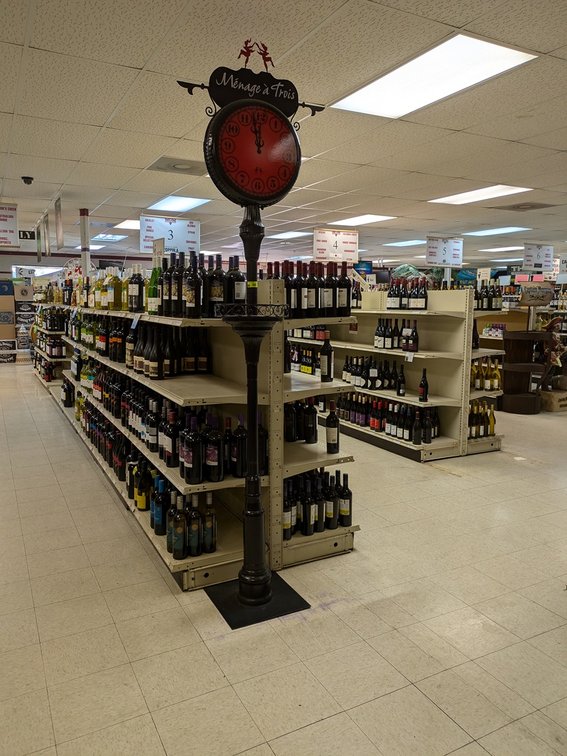 Menage a Trois Retail Display, 96" Tall