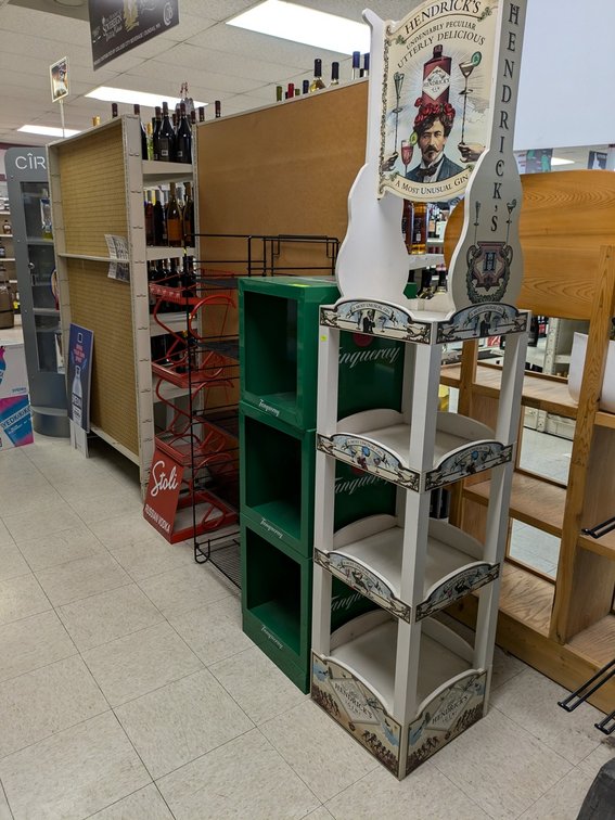 4 Assorted Retail Display Shelves