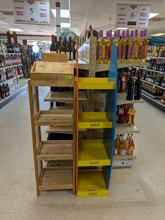 4 Retail Display Shelves