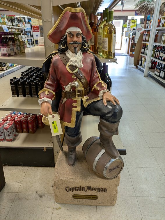 Captain Morgan Statue Display, 48" Tall