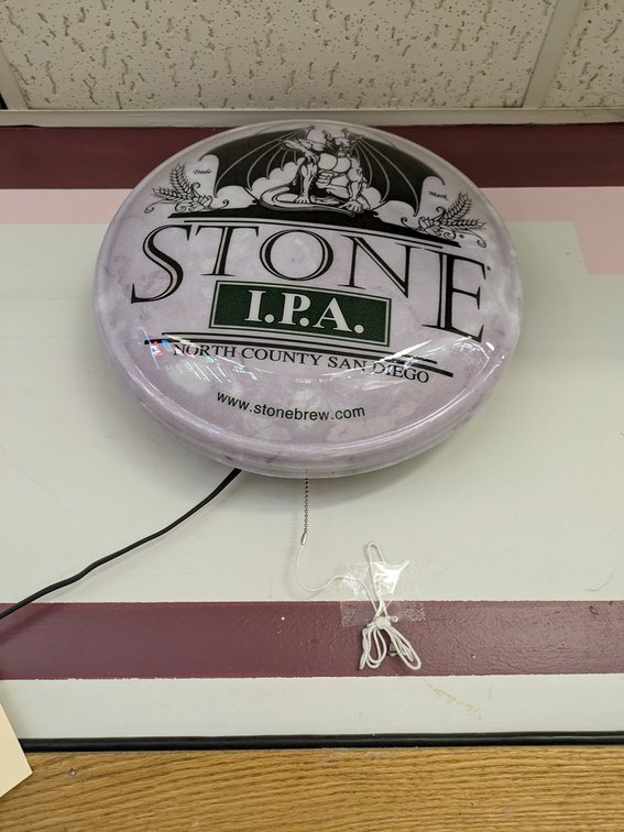 Stone IPA Lighted Sign, 16"