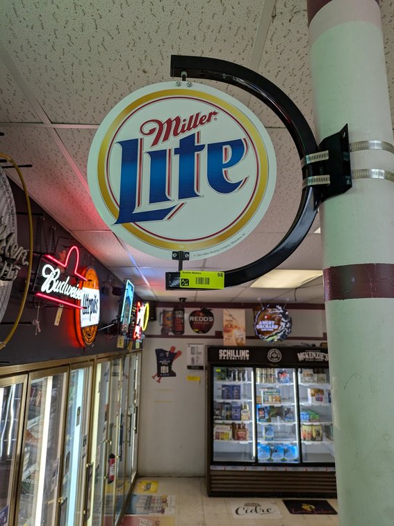 Miller L:ite Wall Hanging Sign