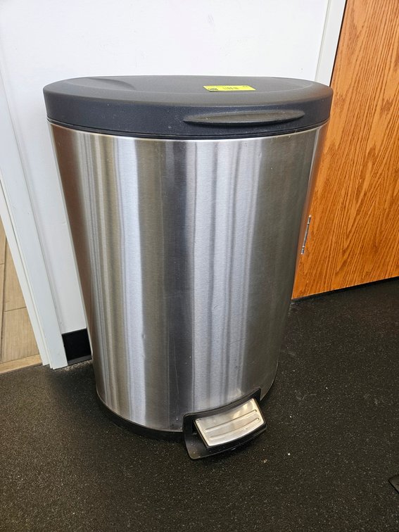 SS Trash Can, 27" Tall