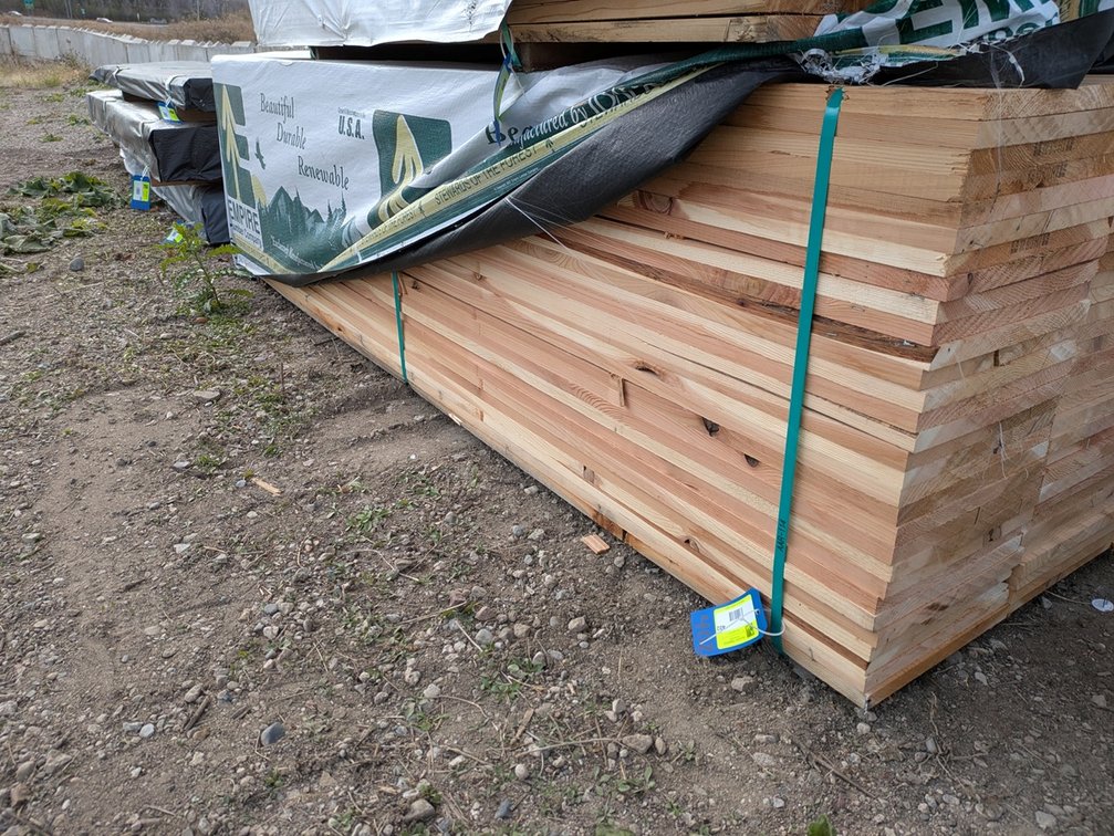 Cedar 1"x12", 48 - 6' and 72 - 8' Pieces, 864 Linear Feet