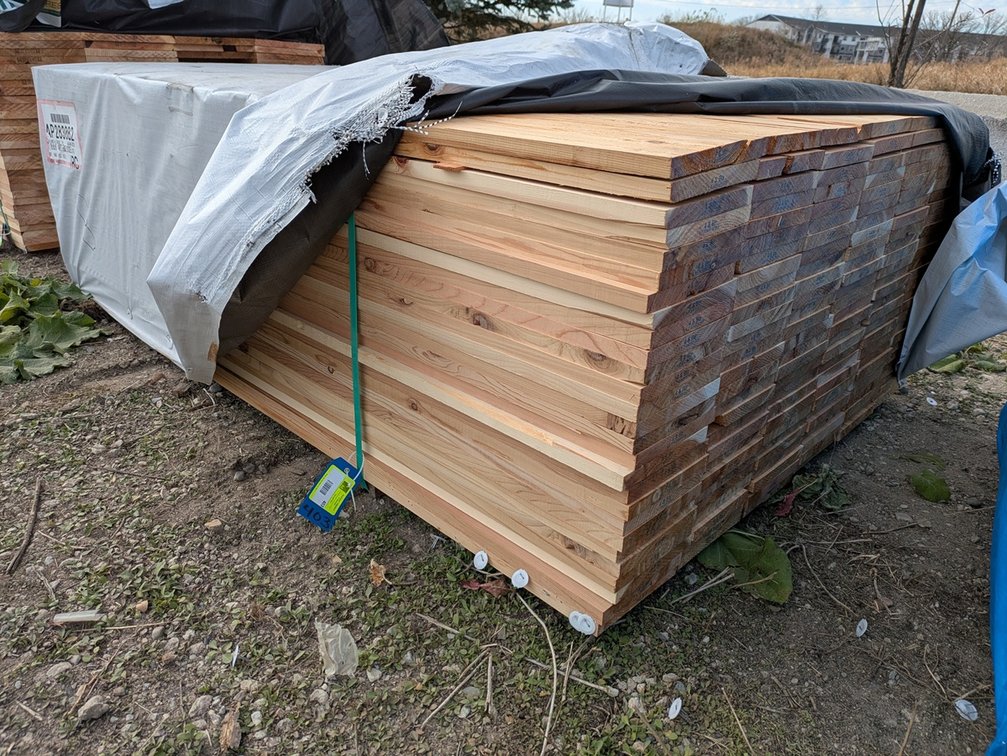 Cedar 1"x8" S1S2E, 162 - 6' Pieces
