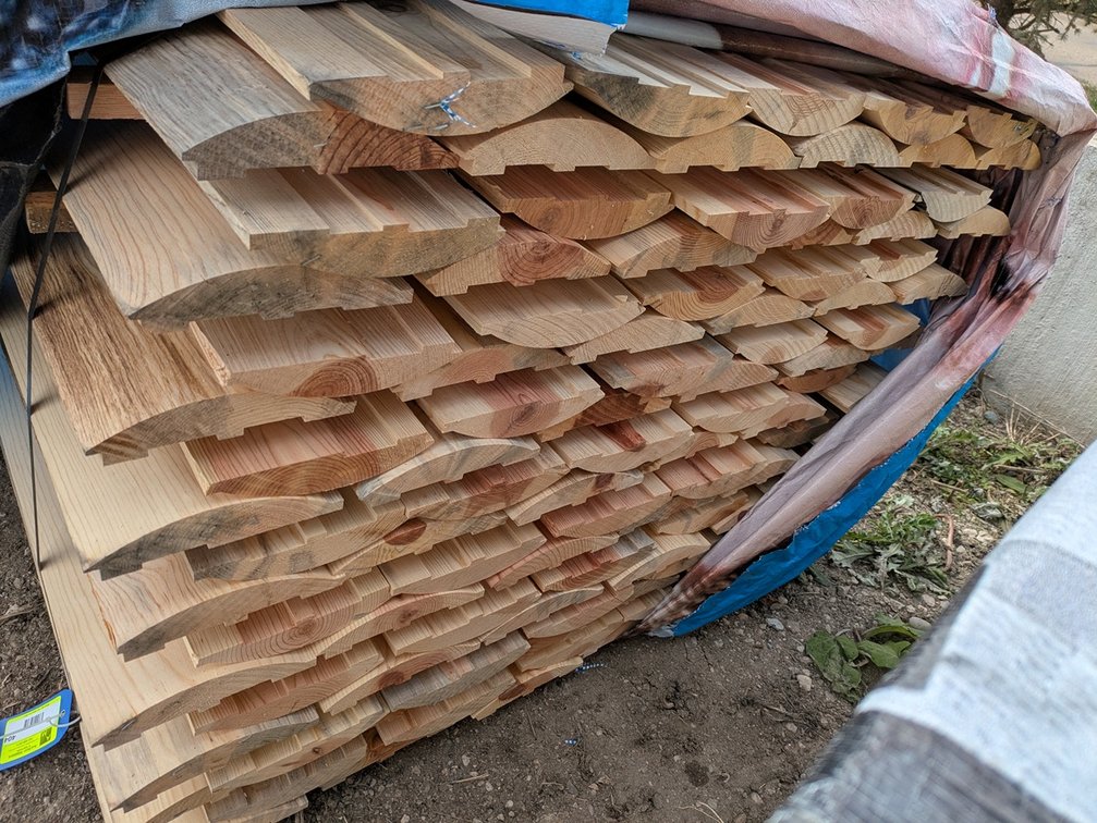 Log Pine Siding 2"x8", 99 - 12' Pieces, 668 Sq. Ft.