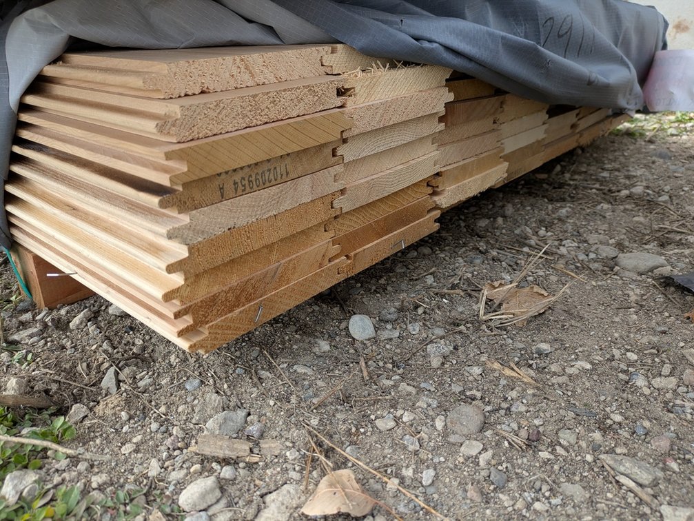 Hemlock 1"x6" Nickel Gap Tongue and Groove KD Outs, 554 Linear Feet, 271 Sq. Ft. 6' to 10' Lengths