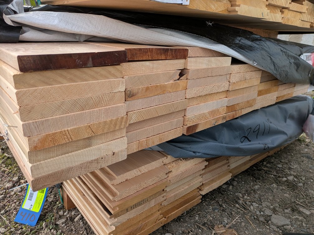 Hemlock 1"x6" S4SEE Boards KD Outs, 497 Linear Feet, 6' to 10' Lengths