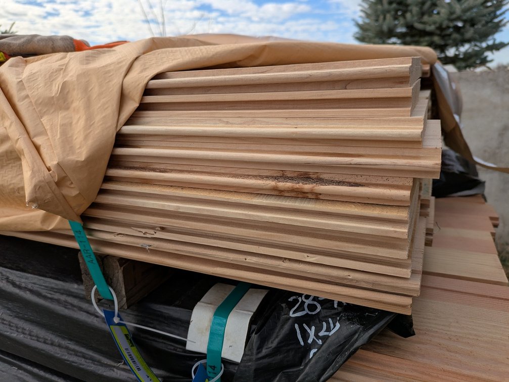 Hemlock 1"x6" Nickel Gap Tongue and Groove KD Outs, 1209 Linear Feet, 591 Sq. Ft. 11' to 20' Lengths