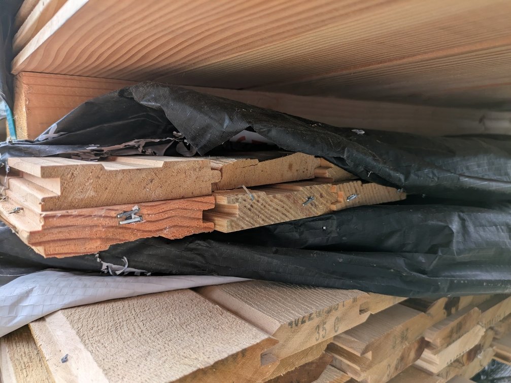 Douglas Fir 1"x4" D&M Flooring KD Outs, 336 Linear Feet, 88 Sq. Ft., 24' Lengths
